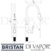 Bristan Gallery Flex Sink Mixer Grey Tap Dimensions